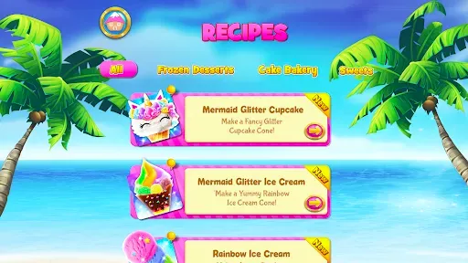 Скриншот 6 — Mermaid Glitter Cupcake Chef