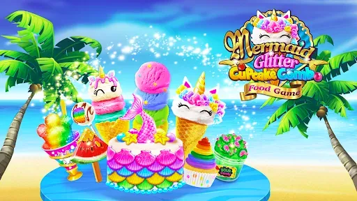 Скриншот 7 — Mermaid Glitter Cupcake Chef