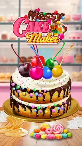 Скриншот 1 — Messy Cake Maker Cooking Games