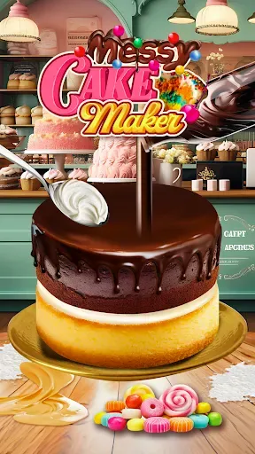 Скриншот 2 — Messy Cake Maker Cooking Games
