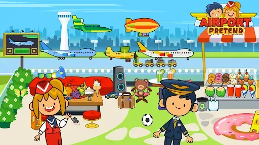 Скриншот 6 — My Pretend Airport Travel Town