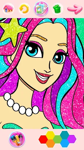 Скриншот 4 — Rainbow Glitter Coloring Book