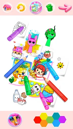 Скриншот 6 — Rainbow Glitter Coloring Book