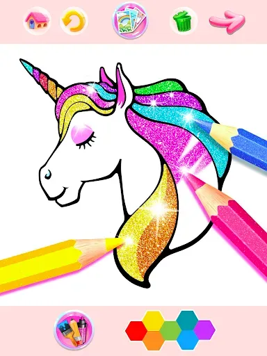 Скриншот 7 — Rainbow Glitter Coloring Book