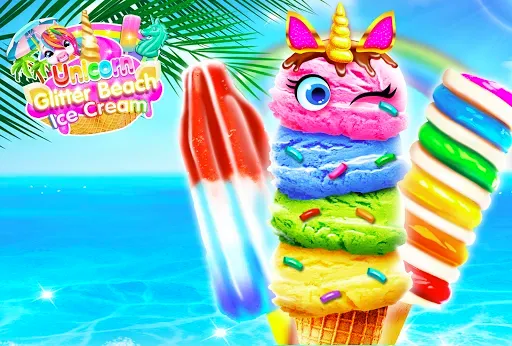 Скриншот 1 — Rainbow Unicorn Ice Cream