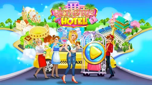 Скриншот 1 — Rich Girls Hotel Shopping Game