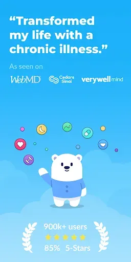 Скриншот 1 — Symptom, Mood & Period Tracker