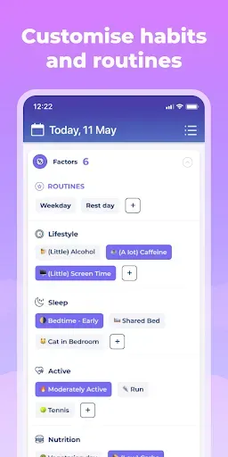 Скриншот 5 — Symptom, Mood & Period Tracker