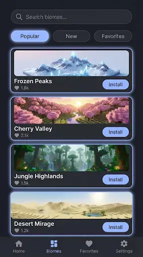 Скриншот 7 — Biomes Mod