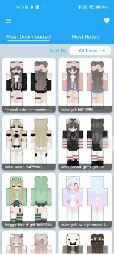 Скриншот 1 — Cute Girl Skin for Minecraft