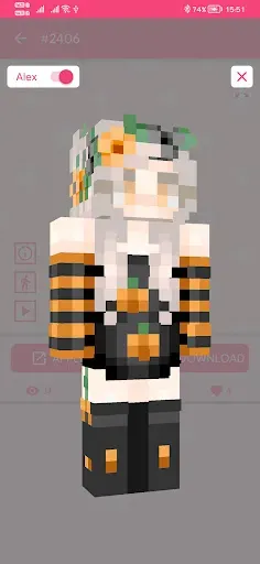 Скриншот 4 — Girl Skin for Minecraft