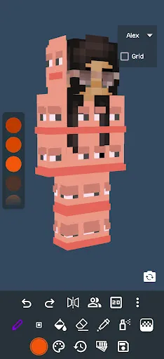 Скриншот 1 — 3D Skin Editor for Minecraft