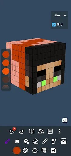 Скриншот 2 — 3D Skin Editor for Minecraft
