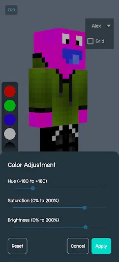 Скриншот 3 — 3D Skin Editor for Minecraft