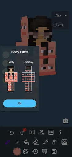 Скриншот 6 — 3D Skin Editor for Minecraft
