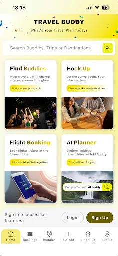 Скриншот 3 — Travel Buddy: Find, Chat, Book