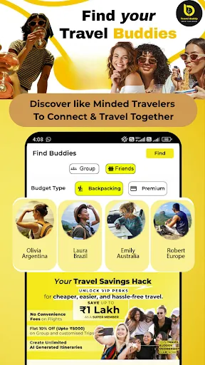 Скриншот 6 — Travel Buddy: Find, Chat, Book