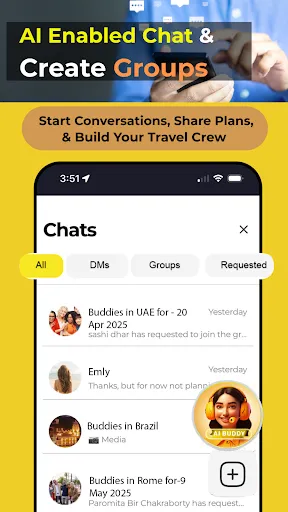 Скриншот 7 — Travel Buddy: Find, Chat, Book