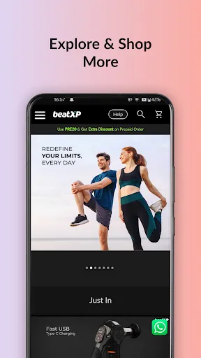 Скриншот 1 — beatXP FIT (official app)