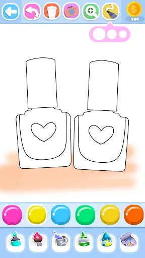 Скриншот 1 — Glitter Beauty Coloring Pages