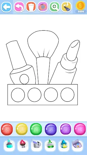 Скриншот 2 — Glitter Beauty Coloring Pages