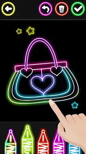 Скриншот 4 — Glitter Beauty Coloring Pages