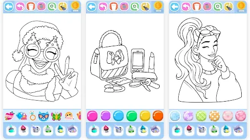 Скриншот 6 — Glitter Beauty Coloring Pages