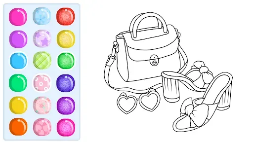 Скриншот 8 — Glitter Beauty Coloring Pages