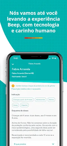 Скриншот 4 — Beep Saúde: Exames e Vacinas