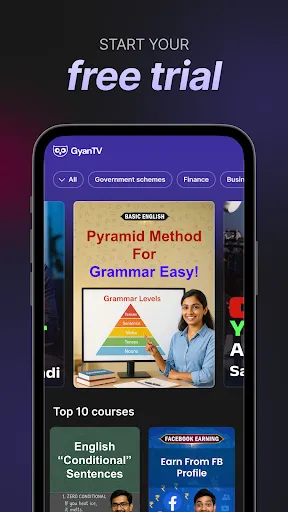 Скриншот 1 — GyanTV: Short Learning Videos