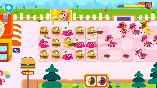 Скриншот 3 — Gogo Food vs Dinos - Kids Game