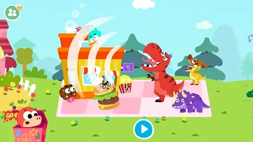 Скриншот 5 — Gogo Food vs Dinos - Kids Game