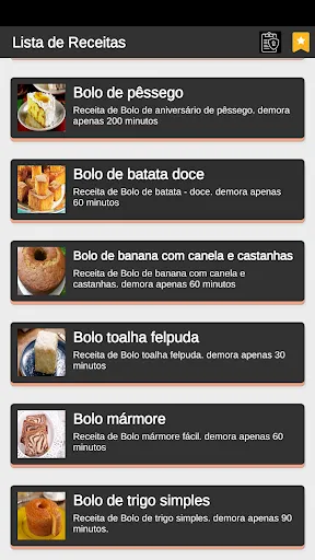 Скриншот 5 — Receitas de Bolos Caseiros