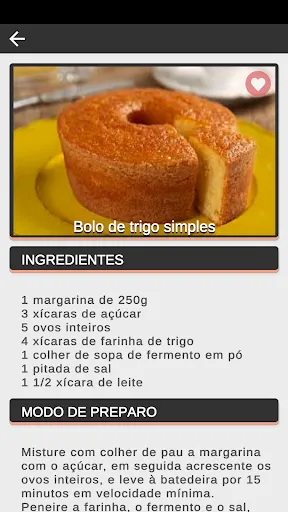 Скриншот 6 — Receitas de Bolos Caseiros