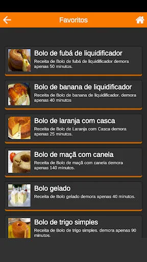 Скриншот 8 — Receitas de Bolos Caseiros