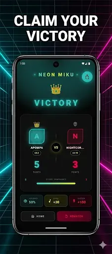 Скриншот 3 — Neon Miku: Vocaloid Quiz PvP