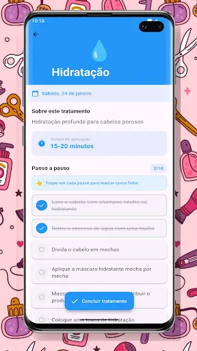 Скриншот 3 — Cronograma Capilar Pro