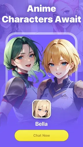 Скриншот 1 — Bella: Anime Characters Chat