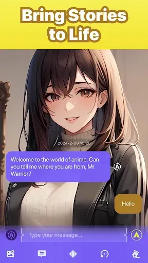 Скриншот 2 — Bella: Anime Characters Chat
