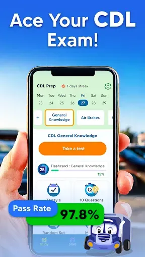 Скриншот 1 — CDL Prep Practice Test 2026
