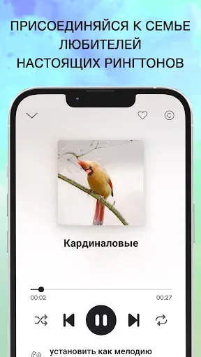 Скриншот 3 — Пение Птиц Рингтоны