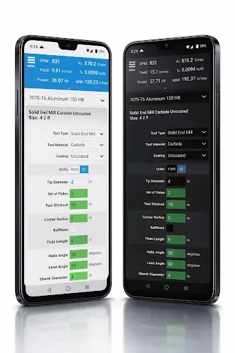 Скриншот 1 — FSWizard Pro Machinist Calc