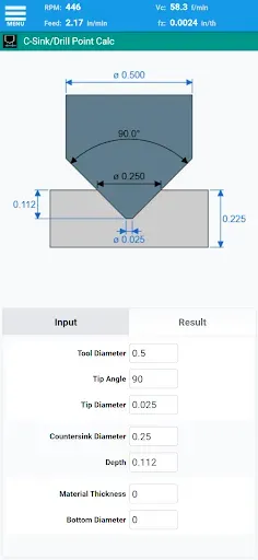 Скриншот 6 — FSWizard Pro Machinist Calc