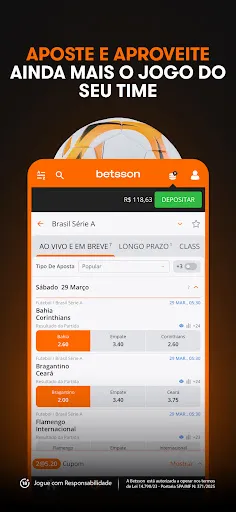 Скриншот 8 — Betsson - Cassino e Apostas