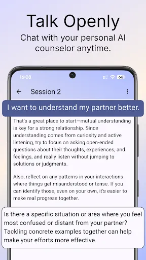 Скриншот 1 — BetterCouple: AI For Couples