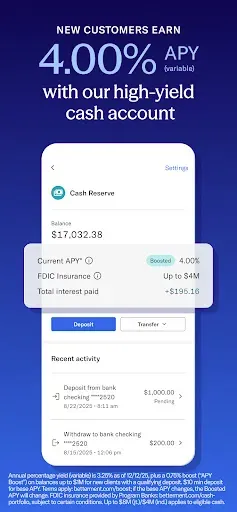 Скриншот 3 — Betterment Invest & Save Money