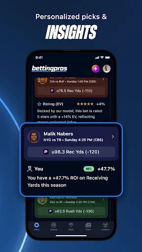 Скриншот 1 — BettingPros: Sports Betting