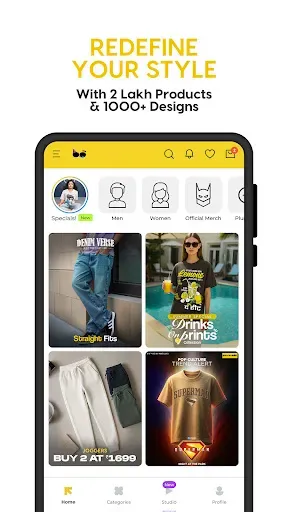 Скриншот 2 — Bewakoof - Online Shopping App