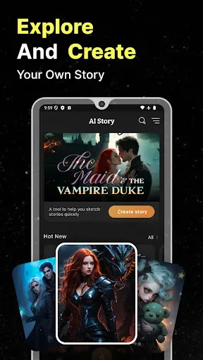 Скриншот 3 — AI Story Generator Novel Maker