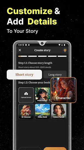 Скриншот 4 — AI Story Generator Novel Maker